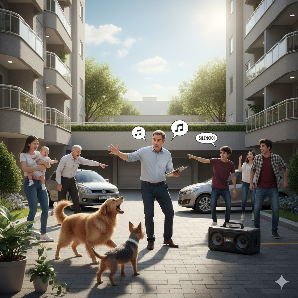 Barulho, Pets, Vagas: Como o síndico fiscaliza e multa sem cometer injustiças?