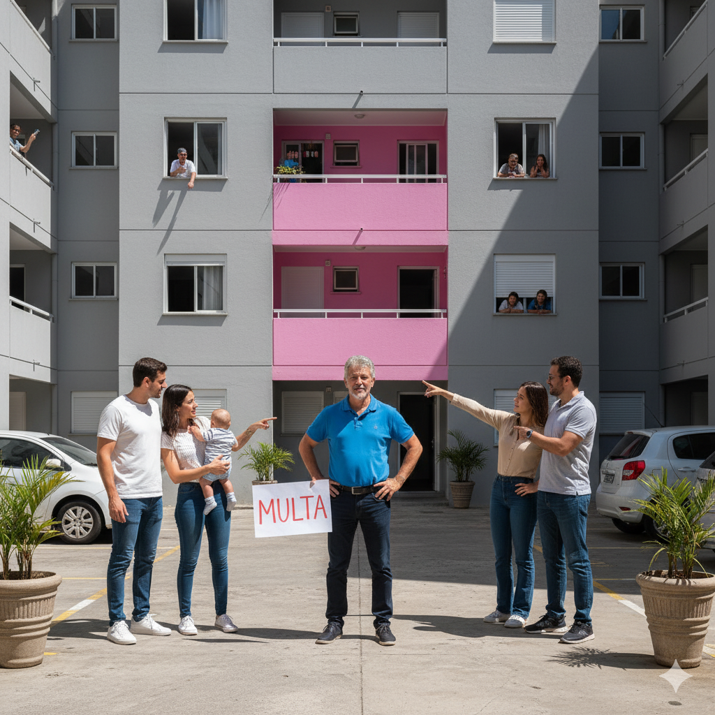 Morador mudou a fachada: Como o síndico garante a estética e evita desvalorização?